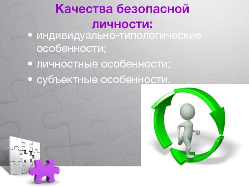 Безопасный тип. Индивидуальные типологические особенности личности. Качества безопасной личности. Индивидуально типологические особенности безопасности. Индивидуально-типологические особенности личности кластер.