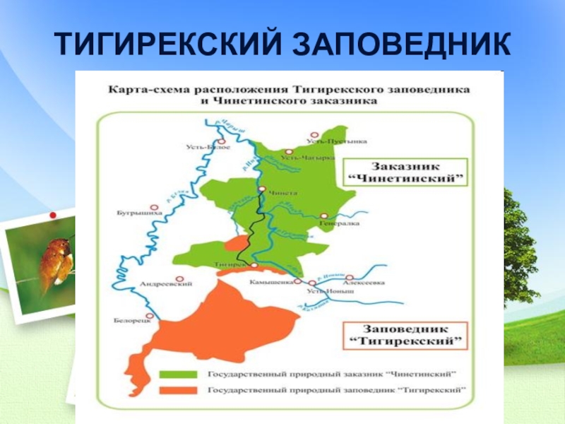 Заповедник карта поселков