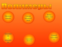 Полимеры: презентация с гипрессылками по слайдам