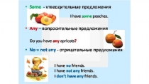 Презентация по английскому языку на тему Some / Any
