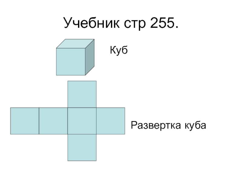 Чертеж развертки куба