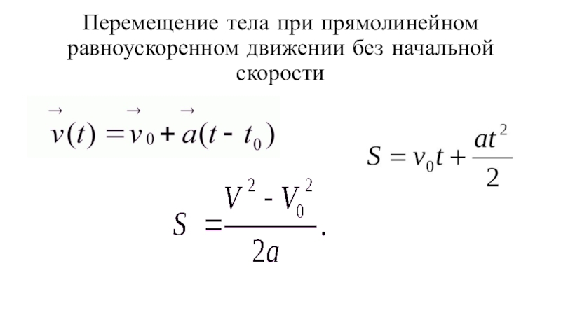 Проекция скорости тела движущегося прямолинейно