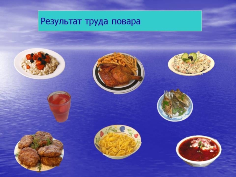 Пища труд. Продукт труда повара. Результат труда. Результат повара. Результат труда повара для детей.