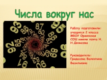 Презентация по математике на тему Проект Цифры вокруг нас