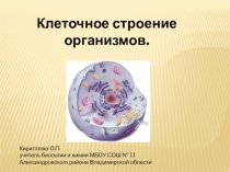 Презентация по биологии Клеточное строение организмов 5 класс