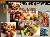 Презентация по молдавскому языку на тему Урожай осени (Родул тоамней)