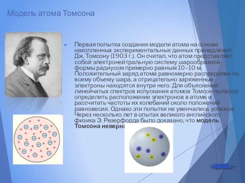 Физика 11 класс презентация строение атома опыты резерфорда