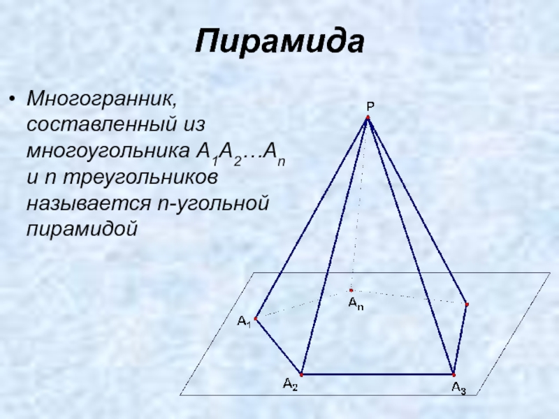 8 угольная пирамида чертеж