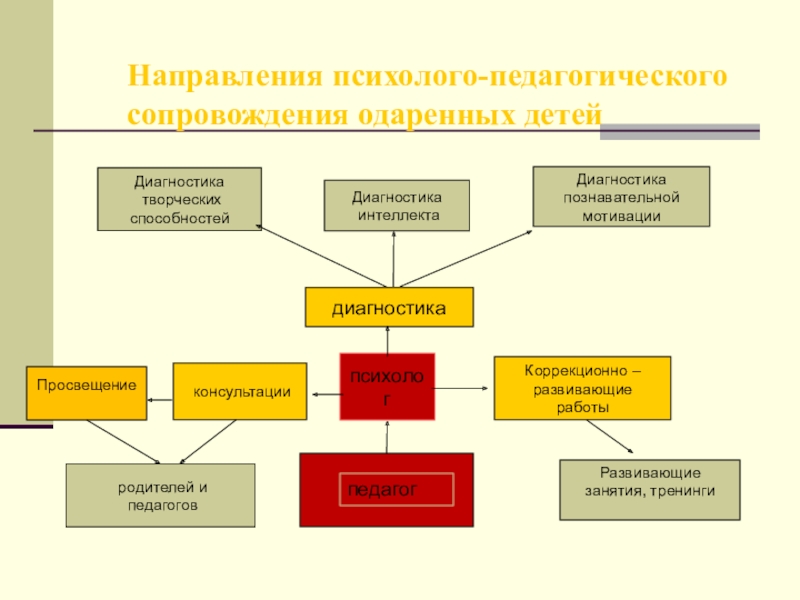 Психолого педагогическое сопровождение одаренных детей проект