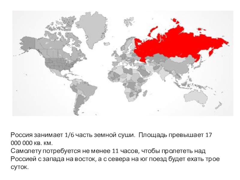 Сколько территории занимает. Территория России занимает какую часть суши. Россия часть суши. Какую территорию занимает Россия. Россия занимает 1/6 часть суши.