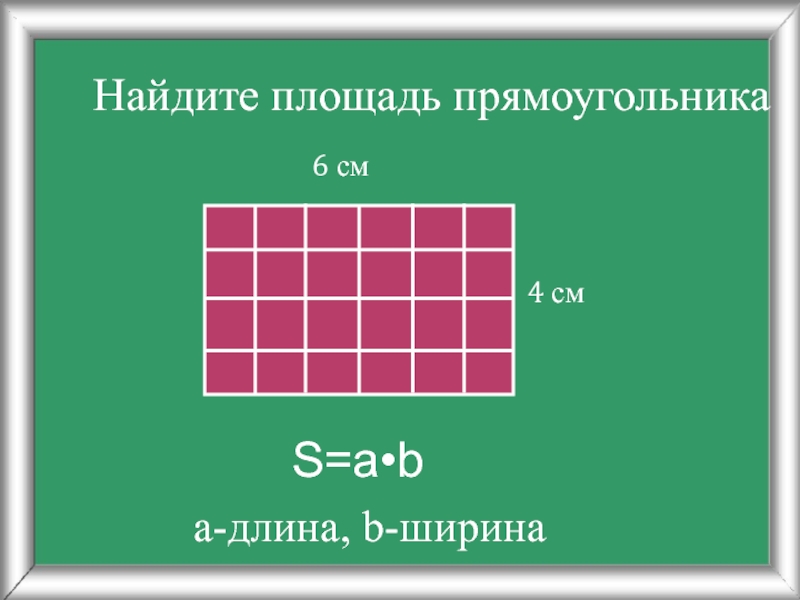 Площадь прямоугольника длина прямоугольника ширину прямоугольника. Как найти площадь прямоугольника. Площадь прямоугольника 4. Площадь прямоугольника 6 см. Вычислить площадь прямоугольника.