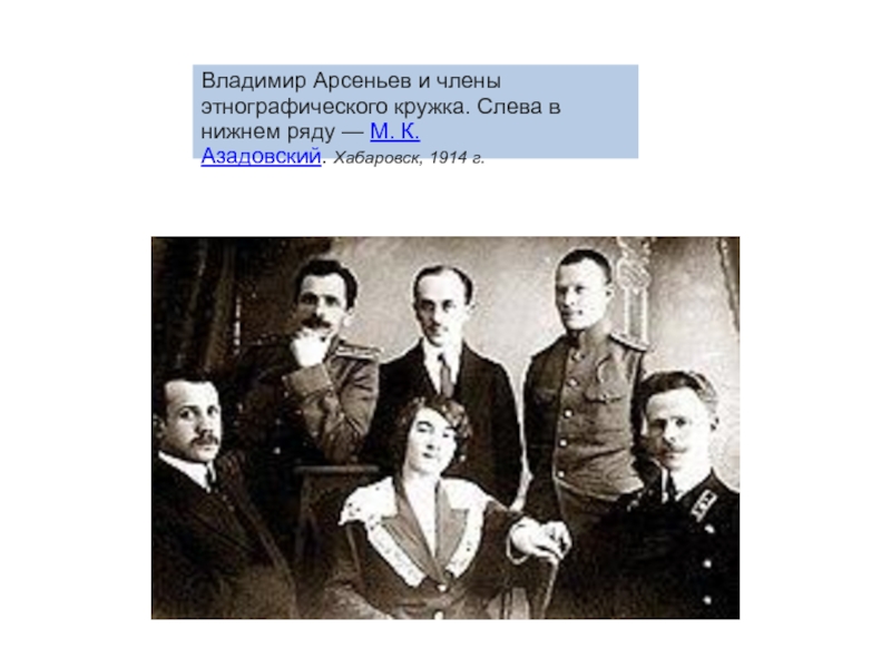 В нижнем ряду. Семья Арсеньевых. Арсеньев Хабаровск. Азадовский Арсеньев. Этнографический кружок Арсеньев Хабаровск.