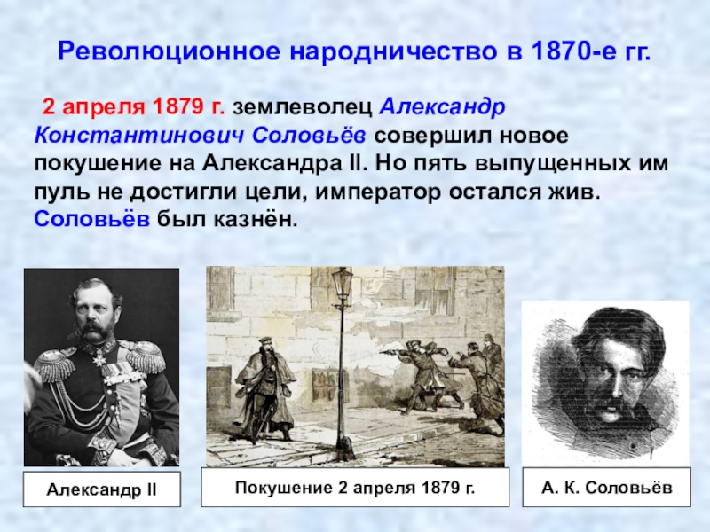 Проект террор народников цели результаты отношение современников