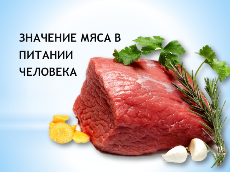 Проект о мясе