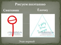 Презентация к уроку изобразительного искусства на тему Рисование снеговика и ёлочки(2-4 класс)