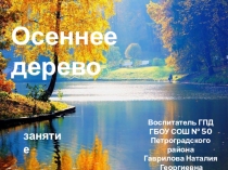 Презентация к занятию Осенние деревья