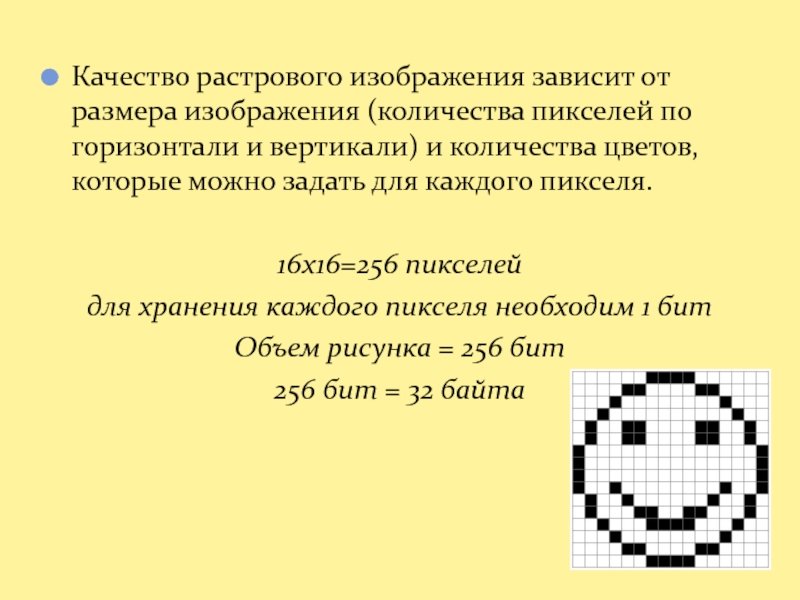 Растровый рисунок содержит точки шести различных цветов в некоторой системе для хранения