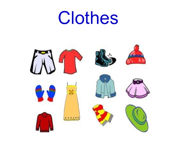 Clothes презентация 7 класс