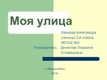 Презентация к исследовательской работе Моя улица