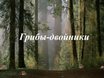 Презентация по биологии Грибы - двойники (проект)