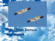 Презентация к классному часу Праздник белых журавлей