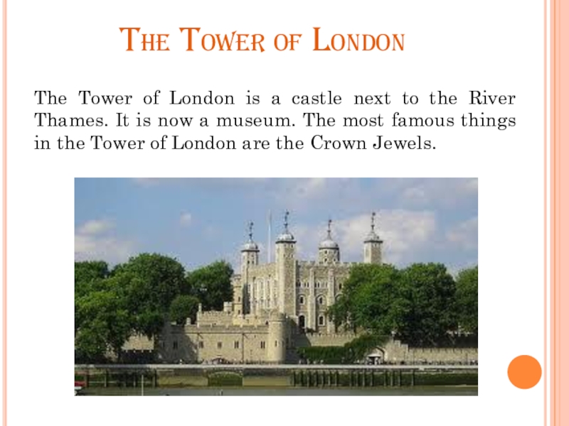 Tower of london презентация на английском языке