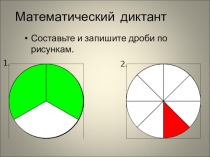 Презентация Сравнение обыкновенных дробей