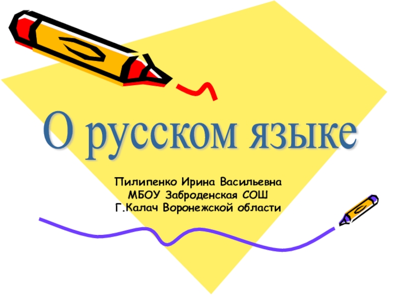 Презентация Презентация к сочинению о русском языке
