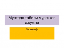 Сложноподчиненные именные предложения. 9 класс
