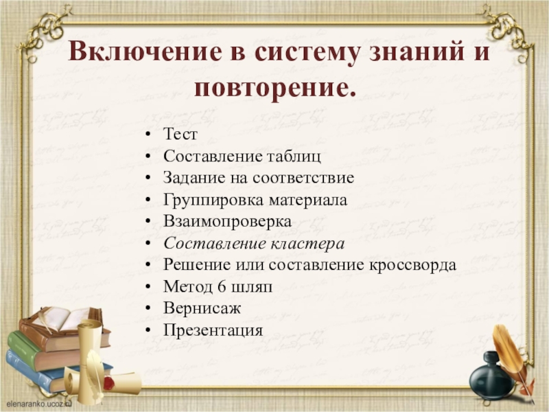 Уроки включи. Включение в систему знаний и повторение. Включение в систему знаний и повторение примеры. Включение в систему знаний и умений это. Включение в систему знаний и повторения на уроках технологии.