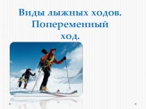 Презентация по физической культуре на тему попеременные лыжные хода