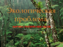 Презентация по окружающему миру на тему Вырубка тропических лесов ( 4 класс)