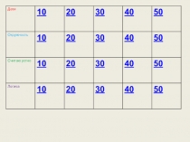 Своя игра 9 -11 класс презентация