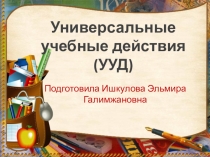 Универсальные учебные действия (Ишкулова Э.Г.)