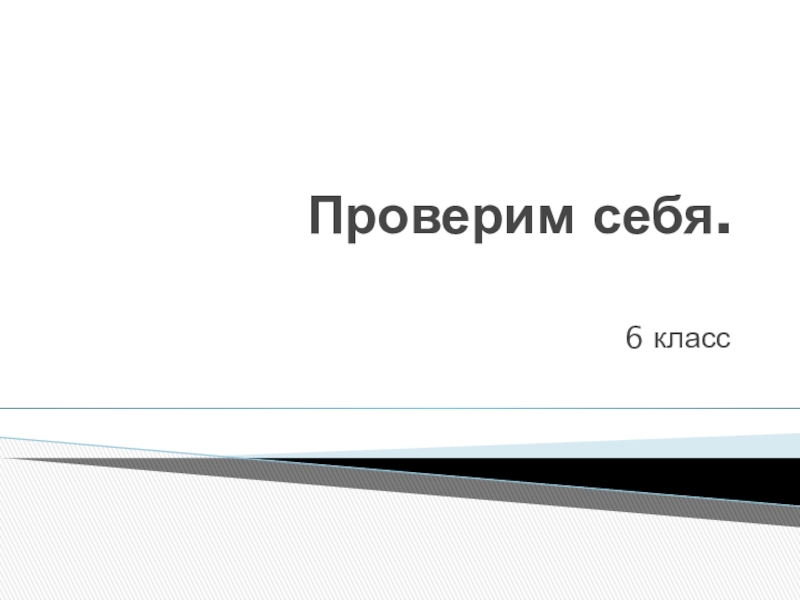 Презентация Презентация по изобразительному искусству на тему Проверим себя. Портрет (6 класс)