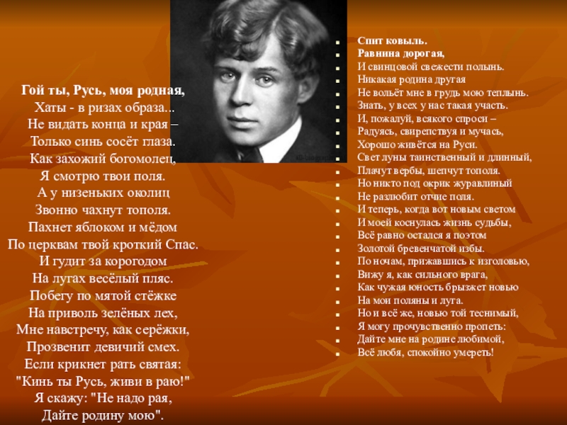 Анализ стиха гой ты русь есенин. Сергей Есенин спит ковыль. Есенин стих спит ковыль. Стихотворение спит ковыль. Стихи Есенина спит ковыль.