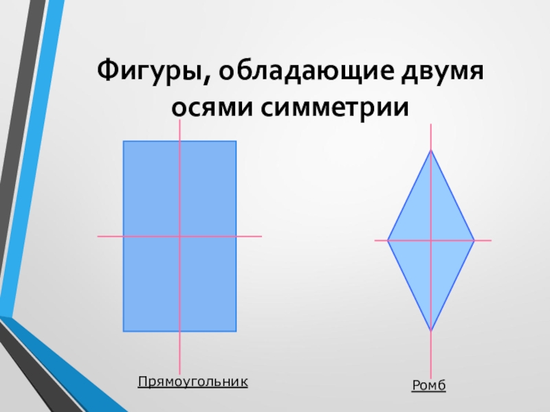 Две оси симметрии на рисунке