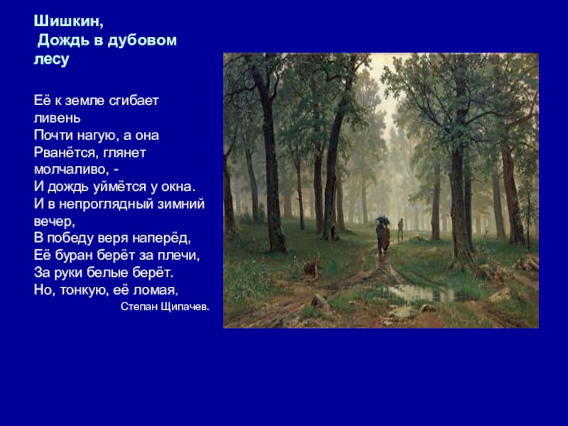 Дождь в лесу описание. Картина Шишкина дождь в Дубовом лесу. Шишкин дубовый лес. Шишкин после дождя.