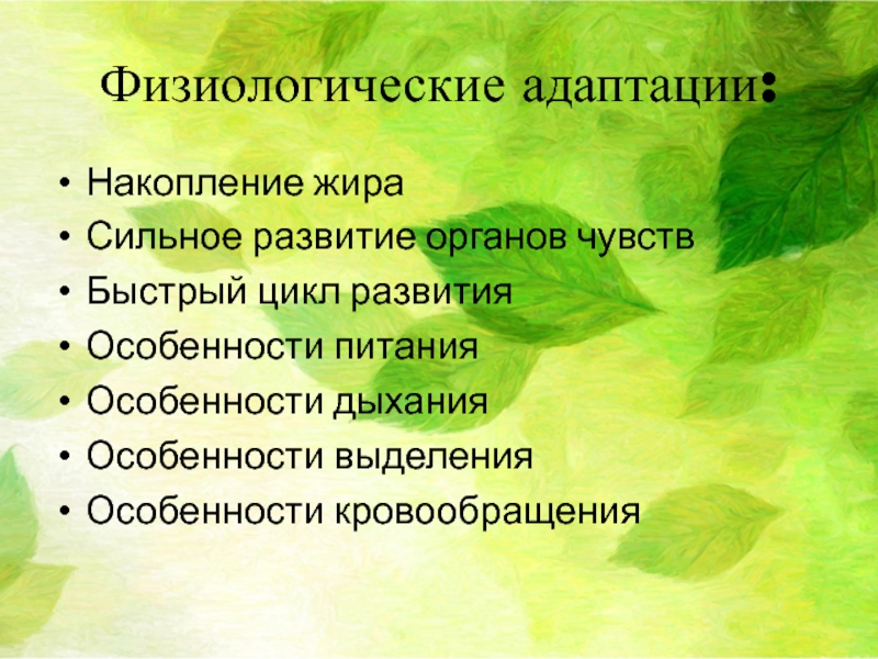 Приспособленность организмов к действию факторов среды презентация 9 класс