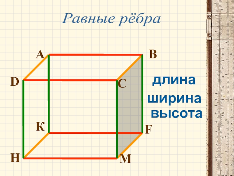 Два ребра прямоугольного параллелепипеда равны 2 и 6. Запишите равные ребра параллелепипеда. Ребро прямоугольника. Прямоугольный параллелепипед. Запишите равные ребра параллелепипеда.