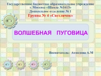 Проект  Волшебная пуговица