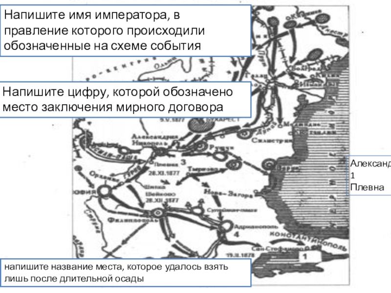 Укажите название сражения обозначенного на карте