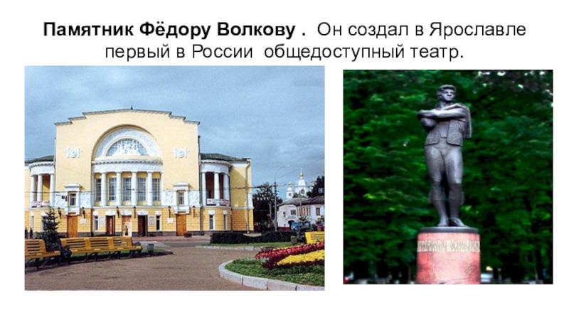 Памятник волкову в ярославле фото