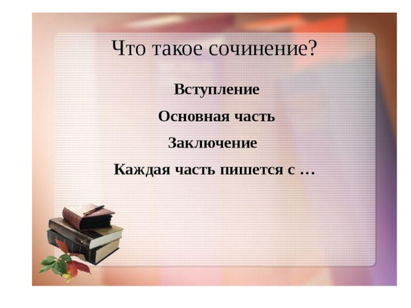 Обучающее сочинение 2 класс перспектива презентация