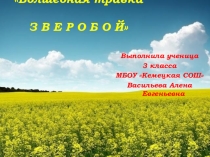 Презентация Зверобой учащаяся 3 класса Васильева Алена