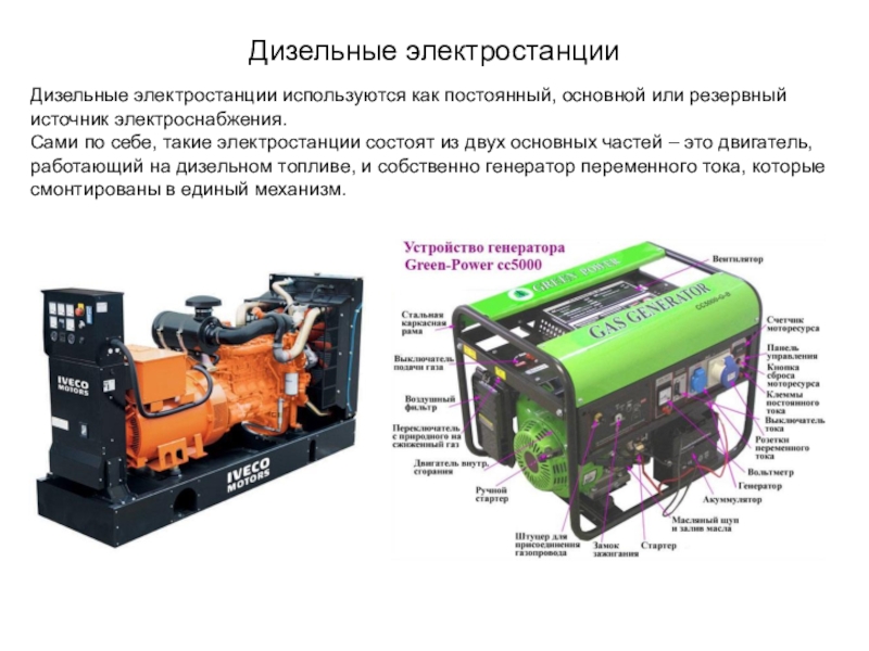 Презентация дизельной электростанции