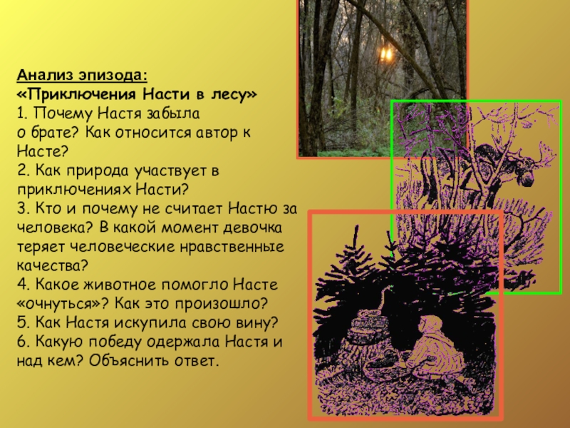 Правда анализ. Сообщение на тему приключения Насти в лесу. Почему Настя забыла про брата?. Анализ эпизода дорога Насти. Настя в лесу стих.