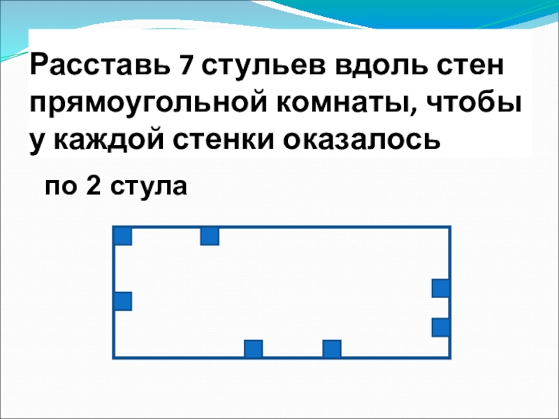 Можно ли расставить 10 стульев вдоль стен квадратной комнаты