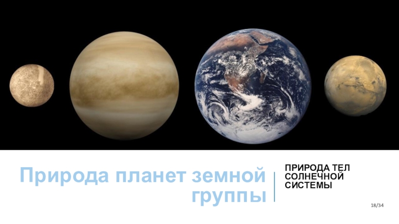 Презентация Презентация к уроку астрономии на тему Природа планет земной группы