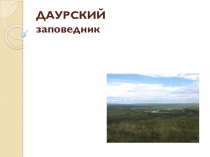 Презентация по окружающему миру Даурский заповедник